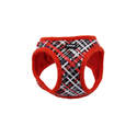 10-12-Inch Lil' Pals Canvas Dog Harness, Red & Gray Plaid