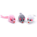 4-1/4-Inch Furry Mice Cat Toy