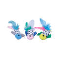 6-Inch Fish With Feathers Cat Toy