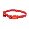 3/8 x 8-12-Inch Safety Cat White & Red Plaid Cat Collar