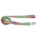 5/8-Inch X 6-Foot LazerBrite Rainbow Hearts Reflective Dog Leash