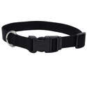 8-12-Inch Adjustable Nylon Dog Collar With Tuff Buckle, Black