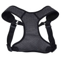 3/4 X 22 To 28-Inch Medium Grey With Black Sport Wrap Adjustable Dog Harness