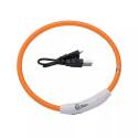 Small Orange USB Light-Up Neck Ring