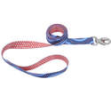 1-Inch X 6-Foot Sublime Blue Diamond Dots Dog Leash