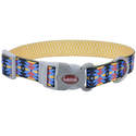 1 x 18-Inch Sublime Aztec Yellow Chevron Adjustable Dog Collar