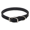 5/8 x 14-Inch Circle T Black Oak Tanned Leather Town Dog Collar
