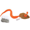 11-Inch Turbo Tail Crinkle Mouse With Catnip Pouch Cat Toy