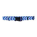 3/4-Inch X 14-20-Inch Styles Teal & Purple Diamonds Adjustable Dog Collar