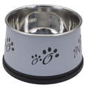 30-Ounce Black & Gray Non-Skid Dray Ears Maslow Dog Bowl