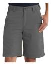 40-Inch, Grey, 100% Cotton Twill Work Shorts With  Cell Phone Pocket