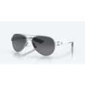 Loreto Palladium Sunglasses With White Temples