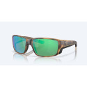 Tuna Alley Pro Matte Tortoise With Green Mirror 580G Injected Man Sunglasses