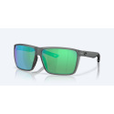 Rincon II Matte Smoke Crystal With Green Mirror 580G Injected Man Sunglasses