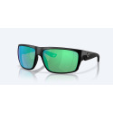 Fly Line Matte Black Sunglasses With Green Mirror Lenses