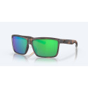 Rinconcito Matte Tortoise Sunglasses With Green Mirror Lenses