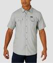 Men's Short-Sleeved Polyester Button-Up Shirt