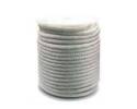 5/32-Inch White Nylon Solid Braid Rope, By the Foot
