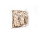 5/8-Inch Tan Poly Twisted Rope, Per Foot