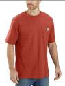 2x-Large Men's Fire Red Heather Loose Fit Heavyweight Short-Sleeve Pocket T-Shirt