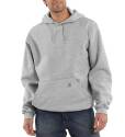 Heather Gray Drawcord Long Sleeve Men's Hoodie, 2XL
