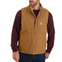 Carhartt Brown  Sherpa Lined Mock-Neck Men's Vest, L