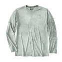 Force Sun Defender™ Big Sky Watercolor Camo Carhartt Logo Lightweight Long-Sleeve Sun Shirt, Medium