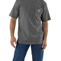 Workwear Carbon Heather Pocket Short Sleeve Men's T Shirt, S