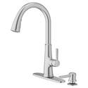Maven® Stainless Steel 1-Handle Pull-Down Kitchen Faucet - Includes Soap Dispenser, ADA Compliant