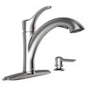Mesa™ Stainless Steel 1-Handle Pull-Out Kitchen Faucet - Includes Soap Dispenser