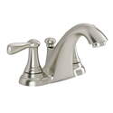 Brushed Nickel Marquette® Centerset 2-Handle Low-Arc Bathroom Faucet