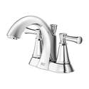 Chancellor® Polished Chrome 2-Handle Bathroom Sink Faucet With Drain, 4 in. Centerset - WaterSense® Certified