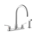 Colony® PRO Polished Chrome 2-Handle Kitchen Faucet With Side Spray