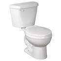 White Right-Height Round Toilet To Go, 1.6gpf Toilet
