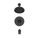 Glenmere™ Matte Black 1-Handle Tub & Shower Trim Kit - 1-Function Showerhead, 1.8 GPM, Pressure Balance Valve Included