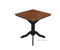 Deluxe Antique Mahogany & Black 42-Inch Counter Height Square Table