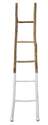 18 x 72-1/2-Inch White Dipped Decorative Wood Ladder