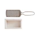9 x 2-3/4-Inch Marble Box And Stainless Steel Grater