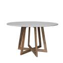Mango Wood Table With Marble Top