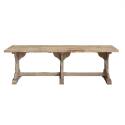 97 x 29-1/4-Inch 3-Legged Reclaimed Wood Table