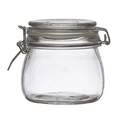 16-Ounce Round Glass Jar With Clamp Lid