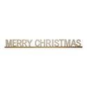 54 x 6-Inch Fir Wood Hobnail Mantel Merry Christmas Sign