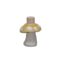 5-Inch Hand-Painted Mushroom Taper Candle Holder