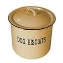 Enameled Metal Dog Biscuits Container With Lid