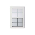 32"W x 60"H 20 Series Vinyl Single Hung Window Black Exterior with White Interior Low-E 3 Argon