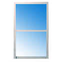 Replacement Vinyl Single Hung Window White Low-E