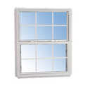 Single Hung Window Non-Tilt White 8/8 4/0 x 3/0