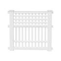 White Grand View Border Fencing