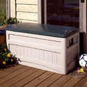 73-Gallon Light Taupe Deck Box With Wheels