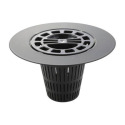Matte Black Hair Catcher Shower Drain Cover